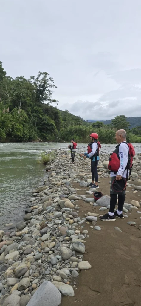 Pacuare River Ecolodge guests preparing for rafting adventure